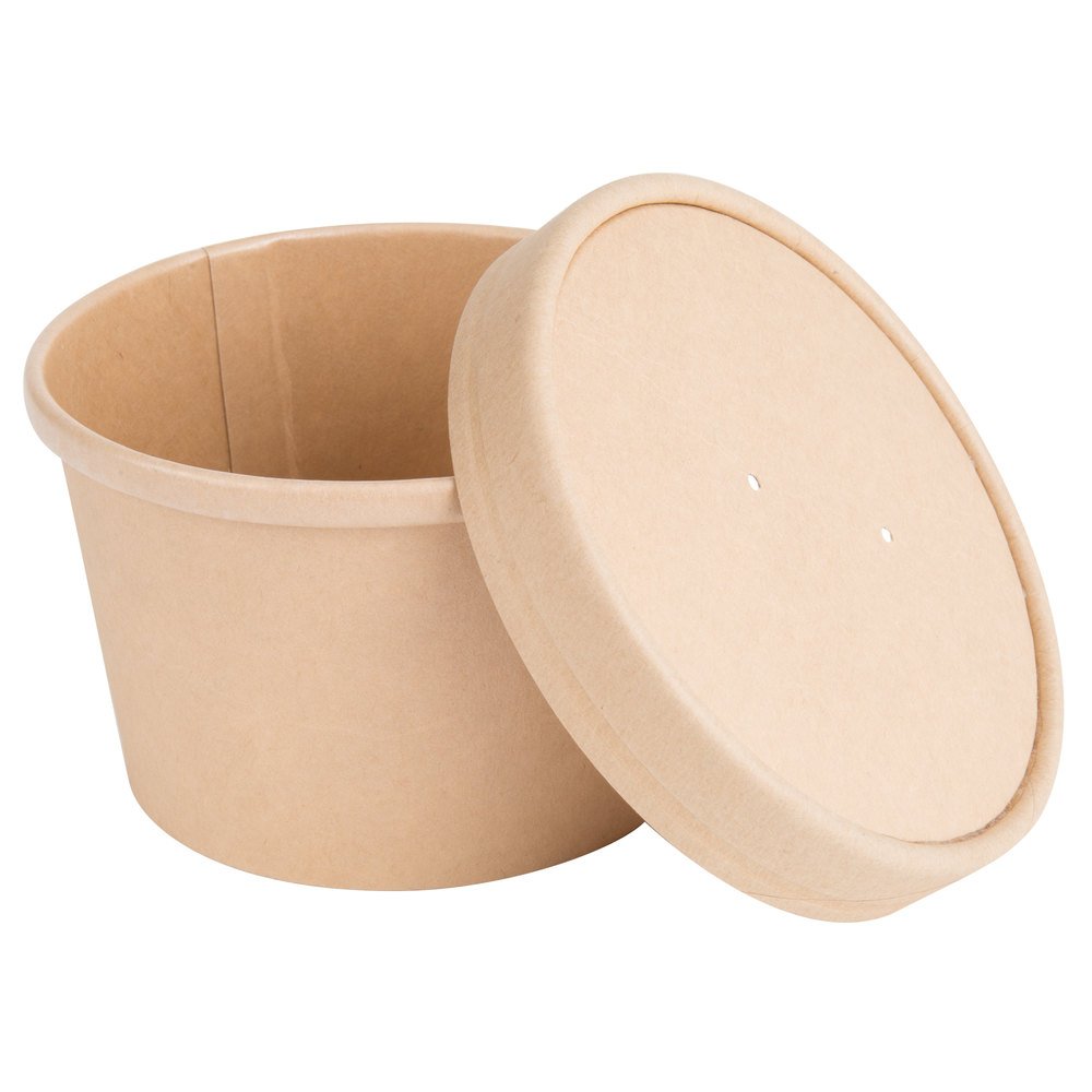 Take-Out Soup Containers, Kraft, Bulk, 250ct