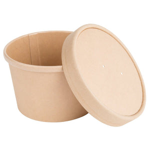 Take-Out Soup Containers, Kraft, Bulk, 250ct