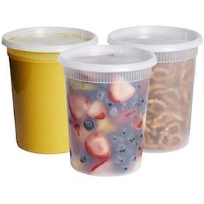 Translucent Heavy Duty Plastic Deli Containers 16oz 48ct