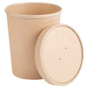 Take-Out Soup Containers, Kraft, Bulk, 250ct